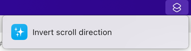 shortcuts.app in my menu bar